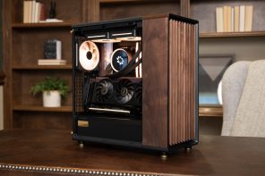 A Walnut and Brass Desktop PC That Still Runs an RTX 5090