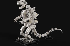 This LEGO Godzilla Skeleton Set Has Movable Limbs and Jaw, Built From LEGO’s Dinosaur Fossils Kit