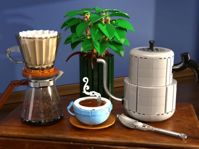 The Only Thing Missing From This LEGO Coffee Set Is the Smell
