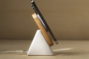 I’m tired of ugly chargers, this concrete and wood 25W Qi2 charger looks gorgeously sculptural