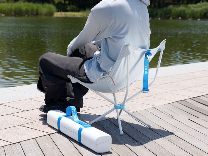 This foldable outdoor chair occupies the same amount of space as a soundbar