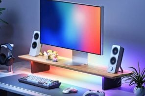 Nanoleaf’s Smart LED Monitor Stand brings ambient lighting and desk organization together