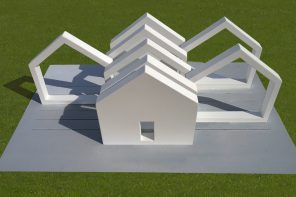 Public Art Stands Still, This Steel House Lets You Slide It Apart