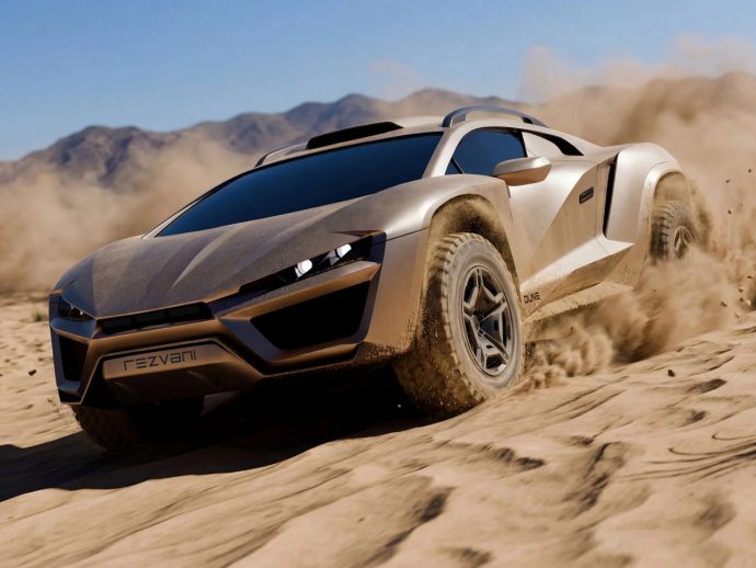 Rezvani Dune is Lamborghini Huracan turned into a desert trail beast on steroids
