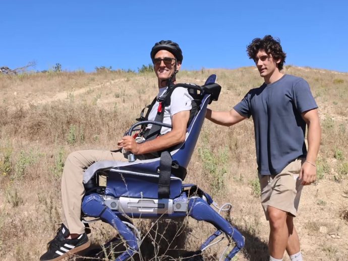 Son transforms a Unitree robot dog into an all-terrain mobility chair for his disabled father