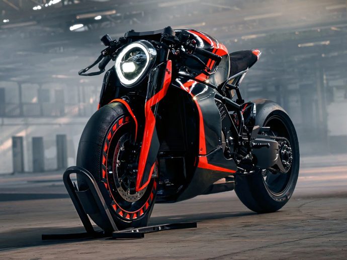 This 205-HP handcrafted hyperbike looks like it rode straight out of a Sci-Fi movie