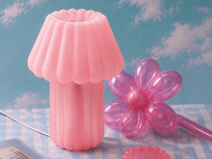 This Glowing Jello Table Lamp Balances Softness and Structure