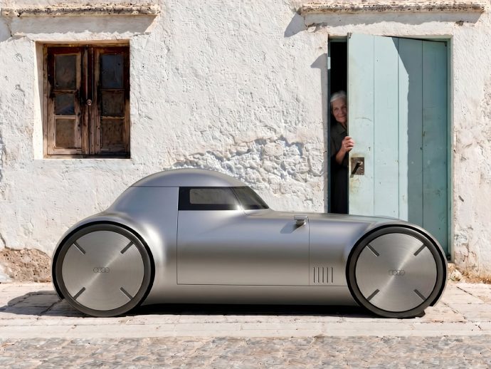 This radical Audi EV concept uses four tubes instead of a body to make electric cars feel lighter than ever