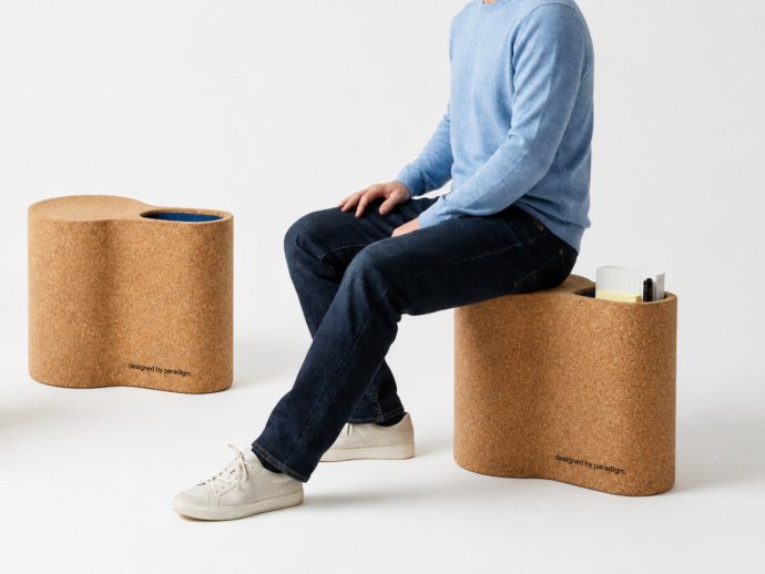 A Portable Cork Brainstorming Stool For Literal Lightbulb Moments