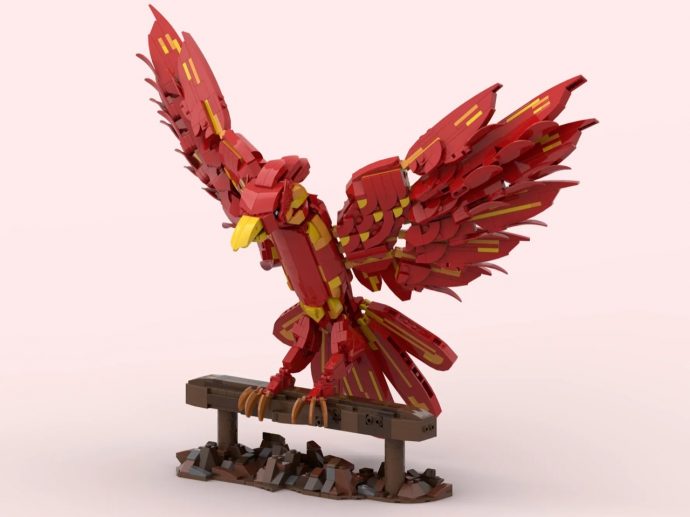 This LEGO Phoenix’s Talons Actually Grip the Perch, and It’s Weirdly Convincing
