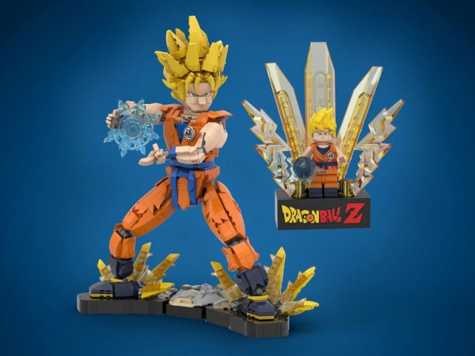 Someone Built A 1,064-Piece LEGO Super Saiyan Goku And It Looks Stunning