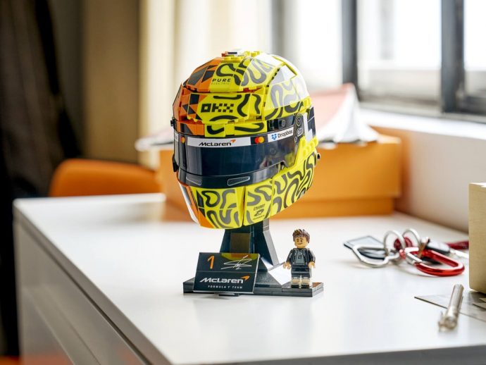Lando Norris’ New LEGO Helmet Is Weirdly Emotional to Build