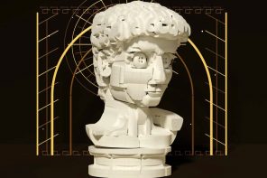 Michelangelo’s iconic David bust gets recreated in LEGO, turning plastic into sculpted marble