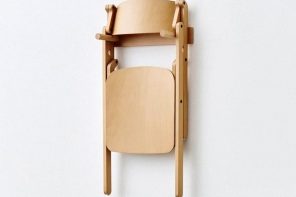 An Industrial Designer Hid the Chair’s Entire Folding Mechanism Inside the Backrest