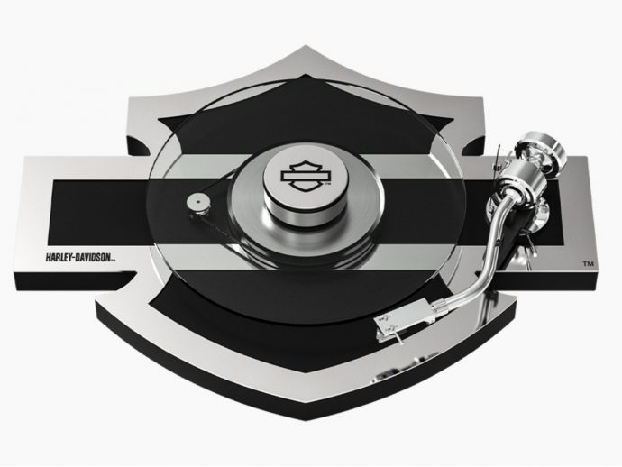 Harley-Davidson’s $3,299 Turntable Is Shaped Like Their Logo