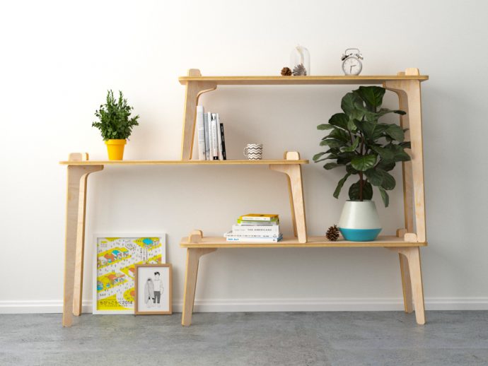 The No-Drill Plywood Shelf System Every Renter Has Been Waiting For