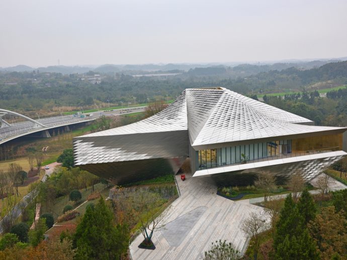 The Steel-Scaled Pavilion Pointing at China’s Future