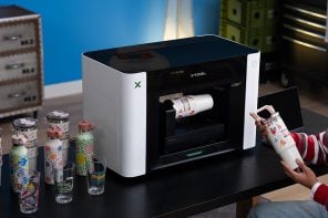 xTool O1 Omni UV Printer Prints on Wood, Metal, Glass, and Your T-Shirts, All From One Desktop Machine