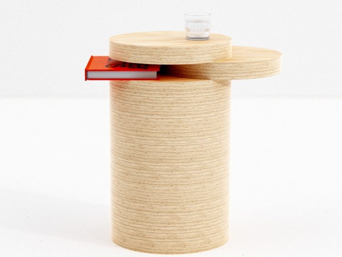 A Side Table That Actually Hides Books in Plain Sight