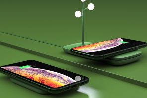 A Wireless Charger That Quietly Doubles as a Desk Lamp