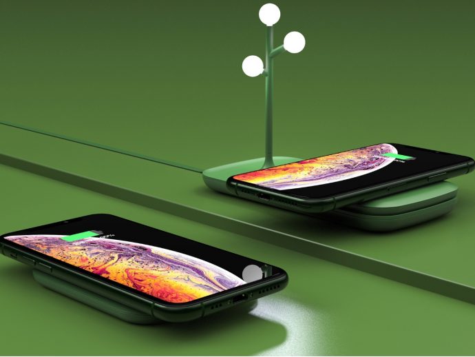 A Wireless Charger That Quietly Doubles as a Desk Lamp