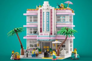 Delightfully Retro LEGO Art Deco Hotel Celebrates Vice City with GTA 6 Right Around The Corner