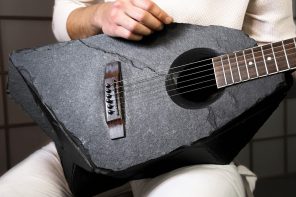 Finally someone made a ‘Rock Guitar’ out of actual rock… And it honestly sounds good!