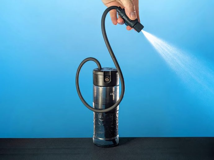 Battery-free Portable Water Sprayer Solves a Problem Beaches, Campsites, and Public Restrooms All Share