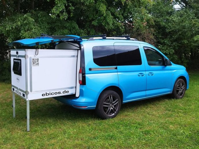 Ebicos Happy Dreamer collapsible pod turns your van into a camper without modifications