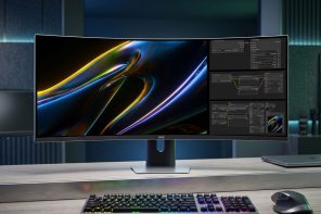 HKC debuts a 48.3-inch 4K curved monitor that splits into two or three sections for power users