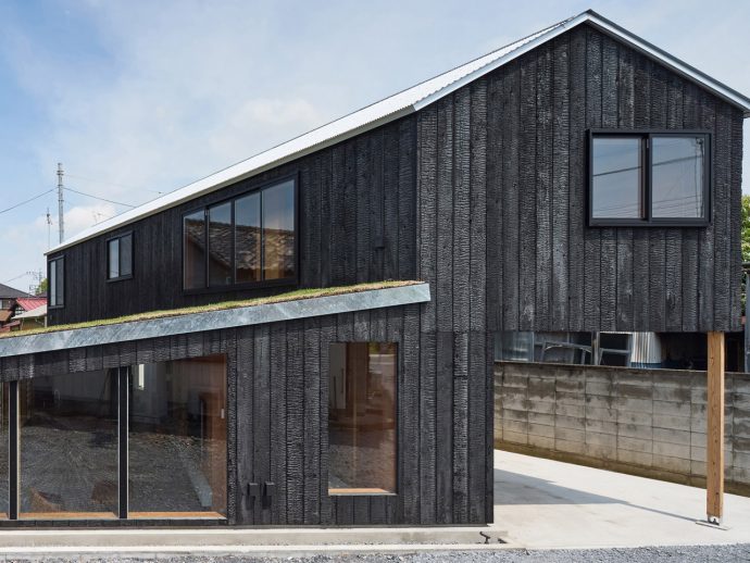 This Charred-Wood Home in Japan Turns a Backyard Constraint Into Its Best Feature