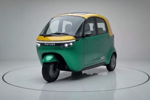 Someone Designed India’s Humble Tuk-Tuk As A Modern-day Renault-style Mini EV