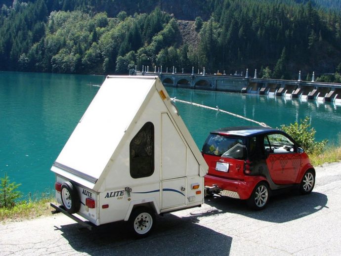 This 672-pound camper lets you escape without needing a heavy-duty tow vehicle