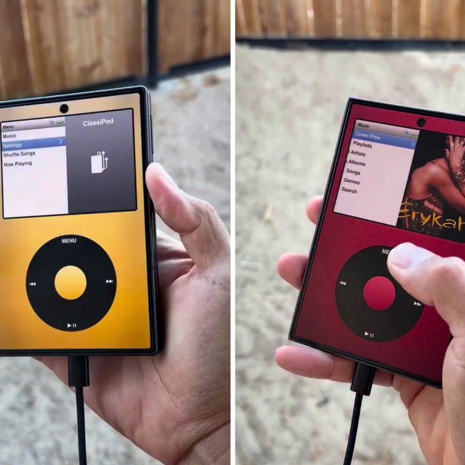 iPod Classic emulator for the Samsung Galaxy Z Fold8 finally gets