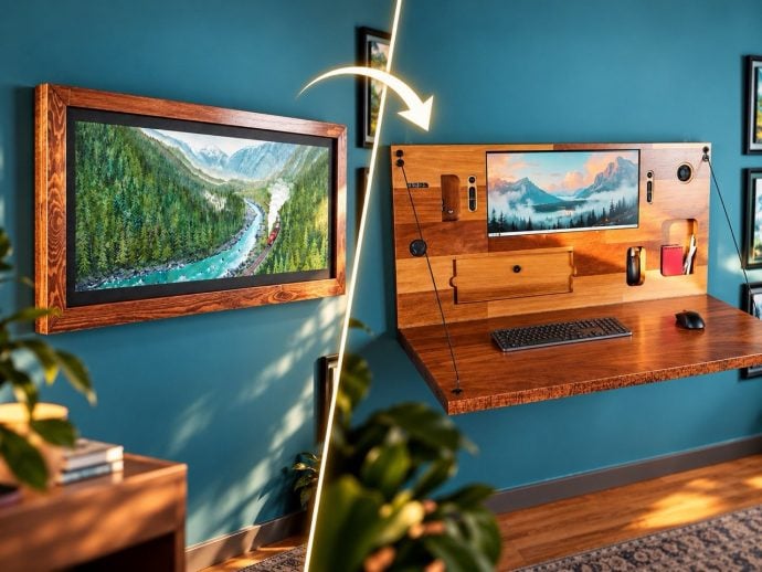 A full desktop PC is hiding inside this picture frame