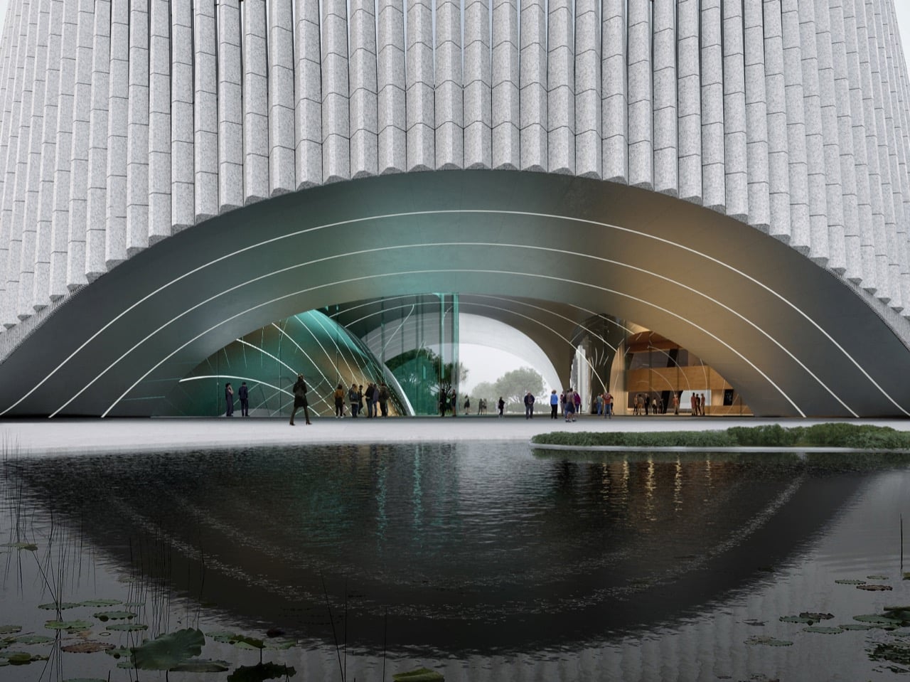 The Shenzhen Natural History Museum looks like it was carved by water instead of architects