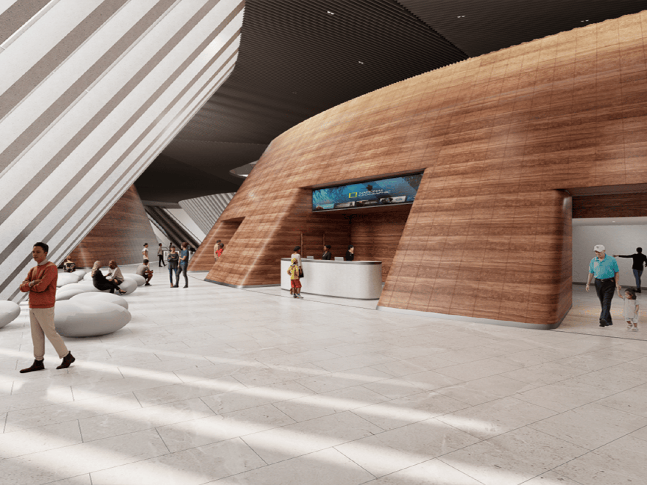 The Shenzhen Natural History Museum looks like it was carved by water instead of architects