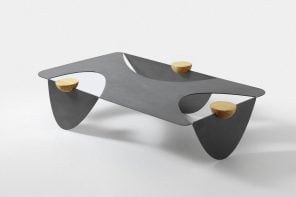 Colheita Coffee Table Concept Shapes Its Steel Legs With Ant-Inspired Cuts