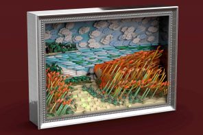 This LEGO Monet artpiece looks better when you take your glasses off