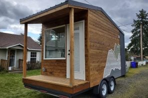 A 120-Square-Foot Tiny Home Sleeps Two Without a Loft