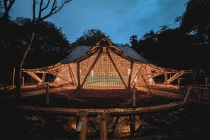 A Bamboo Music Center Spans Up to 49 Feet Without Columns