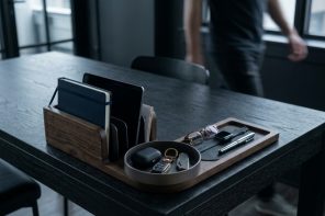 A Walnut Organizer That Claims Your Desk Corner Before the Clutter Does