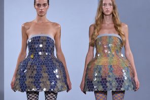 ANREALAGE’s E Ink Dresses Give One Outfit Several Different Looks