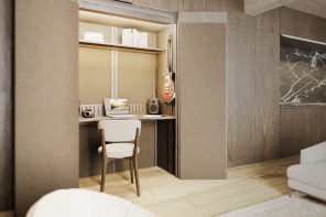 FUSEBOOX’s Hidden Home Office Slides Away After Work