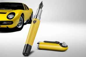 The Lamborghini Miura Fountain Pen has a pop-up headlight built right into the cap