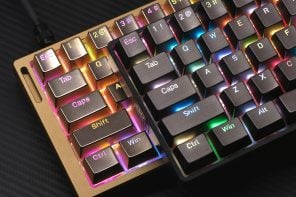 Awekeys RGB Neon gives metal keycaps two ways to light up
