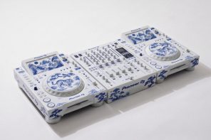 This porcelain Pioneer DJ setup belongs in a museum, not an Ibiza nightclub