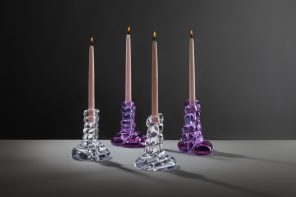 GELATO Glass Candle Holder Keeps Its Swirl While the Candle Melts
