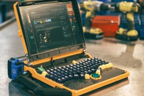 The Slurptop DIY Laptop Pairs Power-Tool Styling With a Swappable Battery