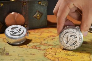 This coin-sized titanium tape measure handles straight lines, curves, and looks like jet-engine stock